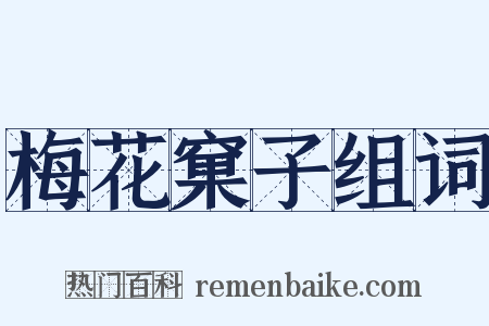 梅花窠子组词是什么意思的图片